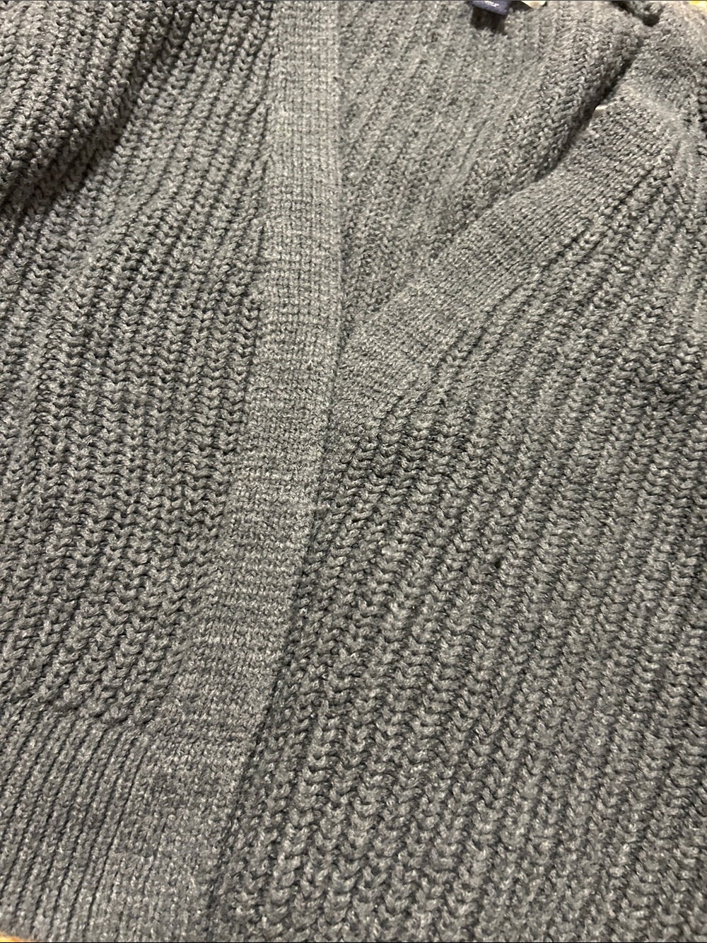 Universal Thread Charcoal Gray Open-Front Ribbed Cardigan - Picture 3 of 3